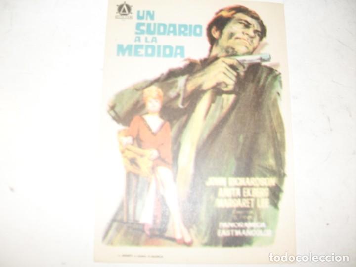  Flyers Publicitaires de films Anciens: programa de mano sencillo,sin texto publicitario.titulo: UN SUDARIO A LA MEDIDA.
