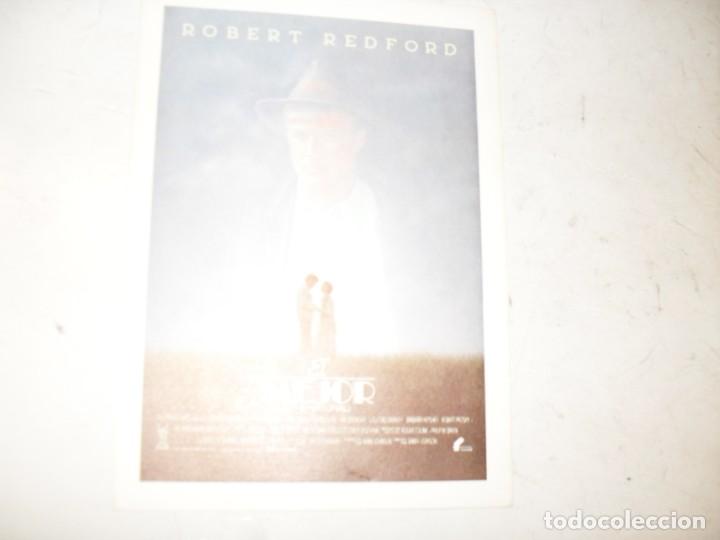 Kino: programa de mano sencillo,sin texto publicitario.titulo: EL MEJOR (ROBERT REDFORD).