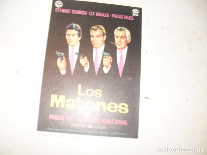 Kino: programa de mano sencillo,sin texto publicitario.titulo: LOS MATONES (STEWART GRANGER).