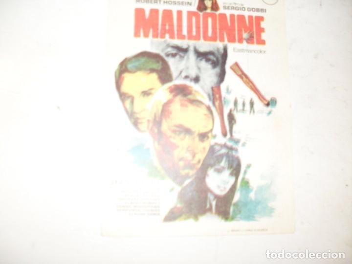 Kino: programa de mano sencillo,sin texto publicitario.titulo: MALDONNE.