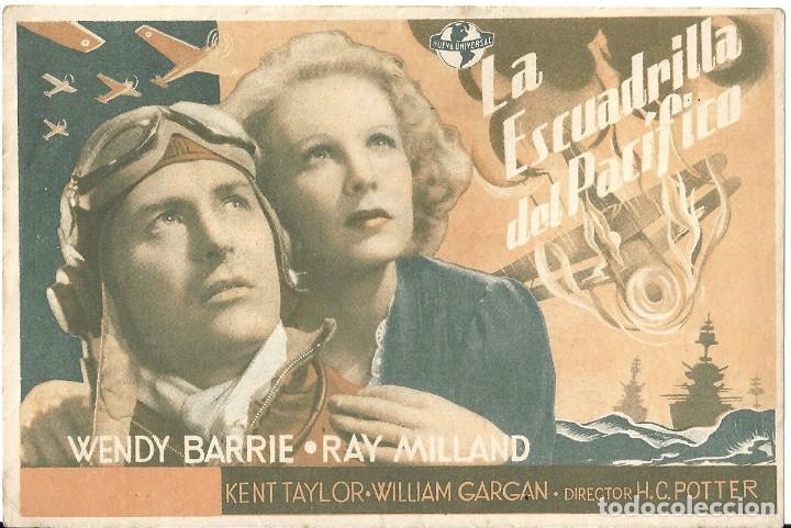 Cine: PTEB 073 LA ESCUADRILLA DEL PACIFICO PROGRAMA SENCILLO UNIVERSAL RAY MILLAND - Foto 1