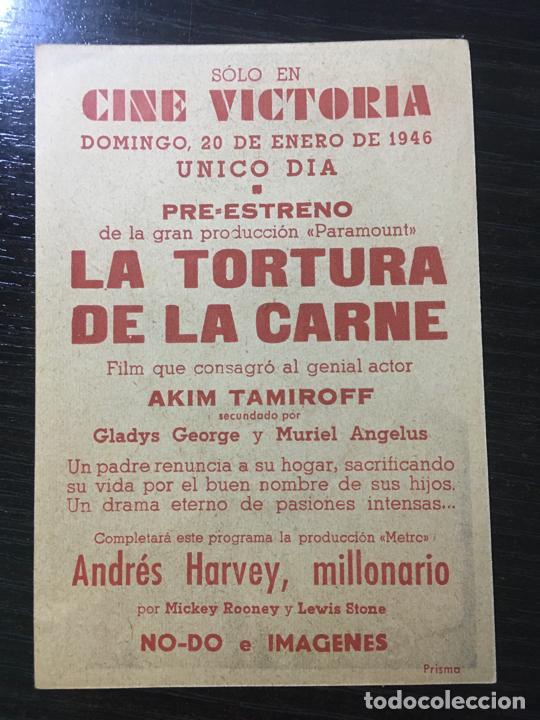 Cine: Clark Gable - Programa de cine Barcelona - C/P 1946 - Foto 2