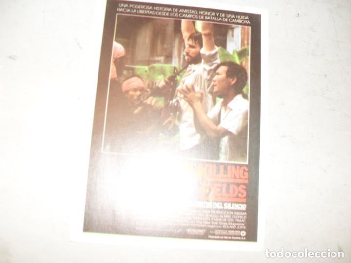 Kino: programa de mano sencillo,sin texto publicitario.titulo: LOS GRITOS DEL SILENCIO.