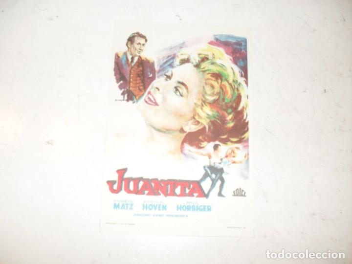 Kino: programa de mano sencillo,sin texto publicitario.titulo: JUANITA.