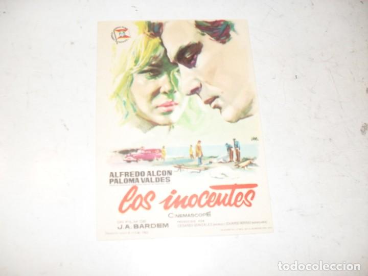 Kino: programa de mano sencillo,sin texto publicitario.titulo: LOS INOCENTES.