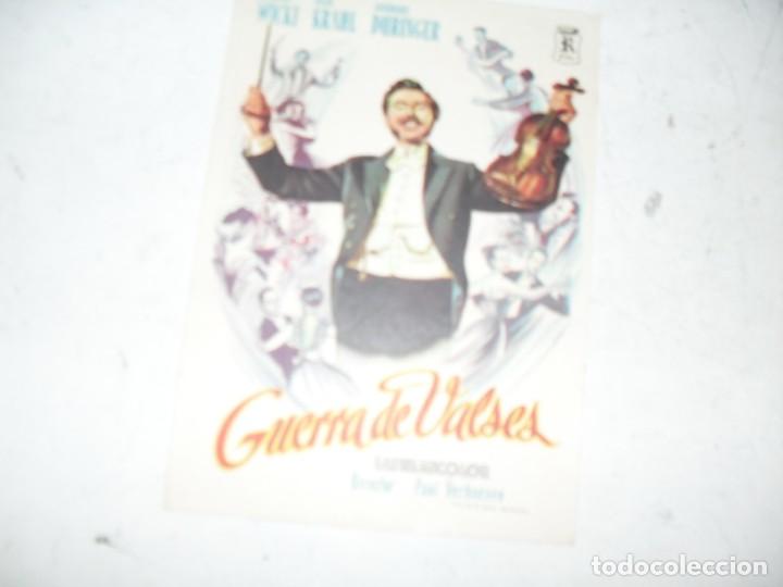 Kino: programa de mano sencillo,sin texto publicitario.titulo: GUERRA DE VALSES.