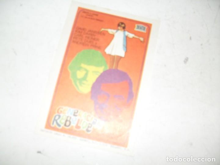 Kino: programa de mano sencillo,sin texto publicitario.titulo: GENERACION REBELDE.