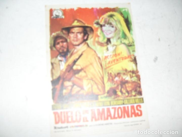  Flyers Publicitaires de films Anciens: programa de mano sencillo,sin texto publicitario.titulo: DUELO EN EL AMAZONAS.