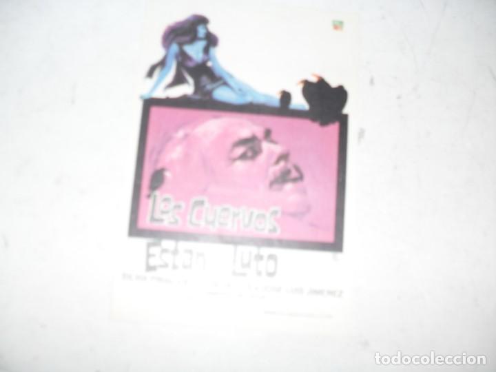  Flyers Publicitaires de films Anciens: programa de mano sencillo,sin texto publicitario.titulo: LOS CUERVOS ESTAN DE LUTO.