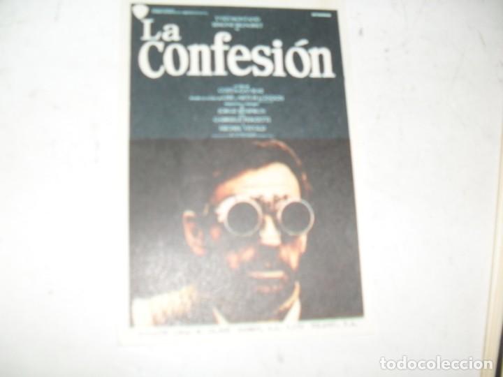  Flyers Publicitaires de films Anciens: programa de mano sencillo,sin texto publicitario.titulo: LA CONFESION.