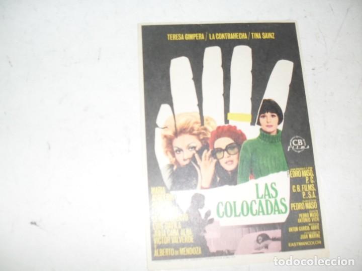 Cine: programa de mano sencillo,sin texto publicitario.titulo:LAS COLOCADAS.