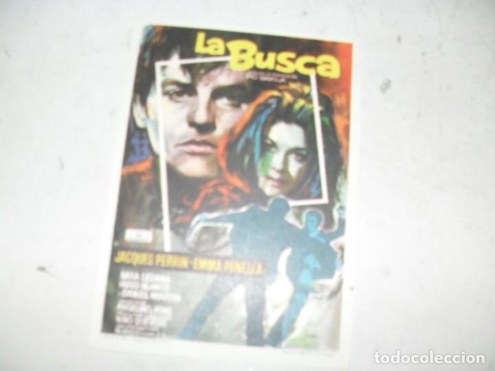  Flyers Publicitaires de films Anciens: programa de mano sencillo,sin texto publicitario.titulo: LA BUSCA.