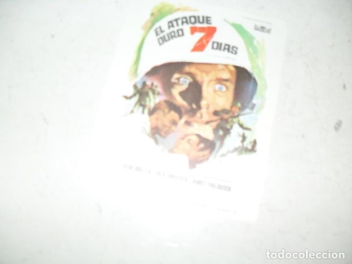  Flyers Publicitaires de films Anciens: programa de mano sencillo,sin texto publicitario.titulo:EL ATAQUE DURO 7 DIAS.
