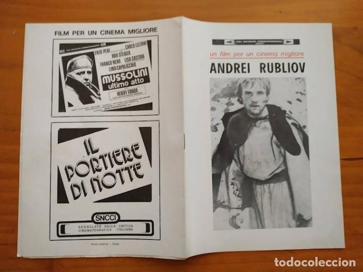Cine: PTCC 125 ANDREI RUBLEV PROGRAMA LIBRITO ITALIANO ANDREI TARKOVSKI - Foto 1