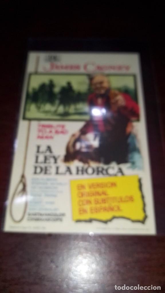 Cine: PROGRAMA O FOLLETO DE MANO DE CINE la ley de la horca - Foto 1