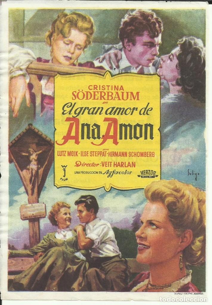 Cine: PTCC 127 EL GRAN AMOR DE ANA AMON PROGRAMA SENCILLO HERZOG FILMS SOLIGO KRISTINA SODERBAUM - Foto 1