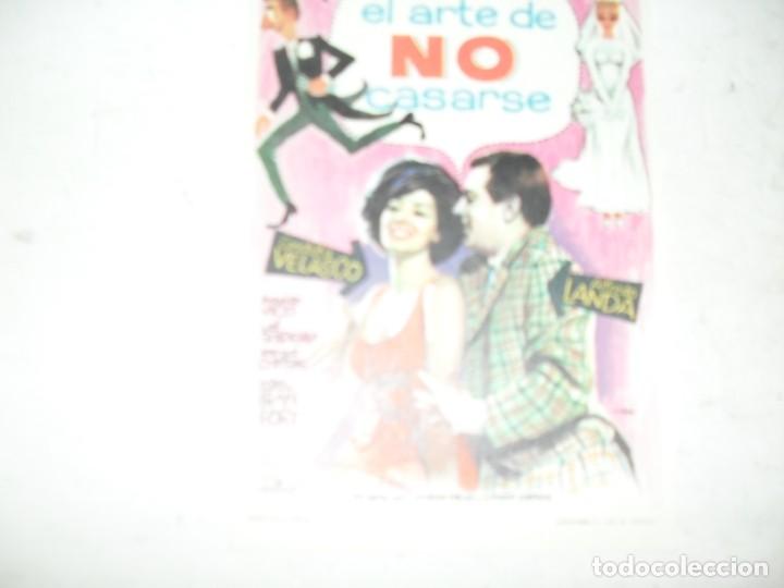  Flyers Publicitaires de films Anciens: programa de mano sencillo,sin texto publicitario.titulo: EL ARTE DE NO CASARSE (ALFREDO LANDA).