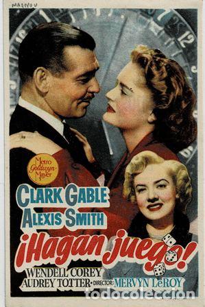 Foglietti di film di film antichi di cinema: PROGRAMA DE CINE: &iexcl;HAGAN JUEGO! PC-5673