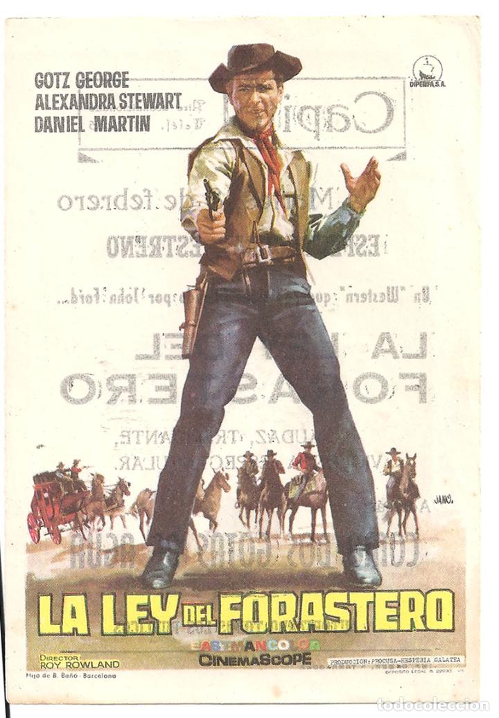 Cine: PTCC 123 LA LEY DEL FORASTERO PROGRAMA SENCILLO DIPENFA GOTZ GEORGE SPAGHETTI - Foto 1