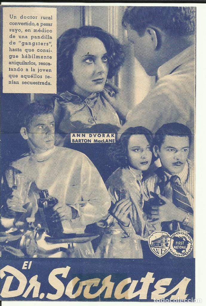 Cine: PTCC 128 EL DOCTOR SOCRATES PROGRAMA DOBLE WARNER PAUL MUNI ANN DVORAK - Foto 2