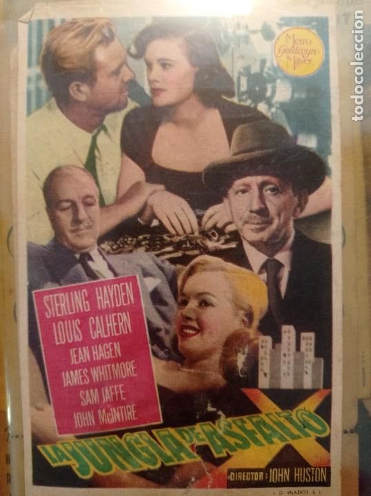  Flyers Publicitaires de films Anciens: Antiguo FOLLETO ORIGINAL PELICULA la jungla de asfalto
