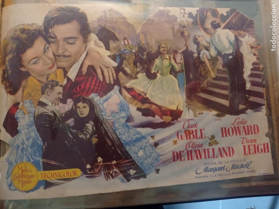 Cine: Antiguo FOLLETO ORIGINAL PELICULA lo que el viento se llev&oacute;