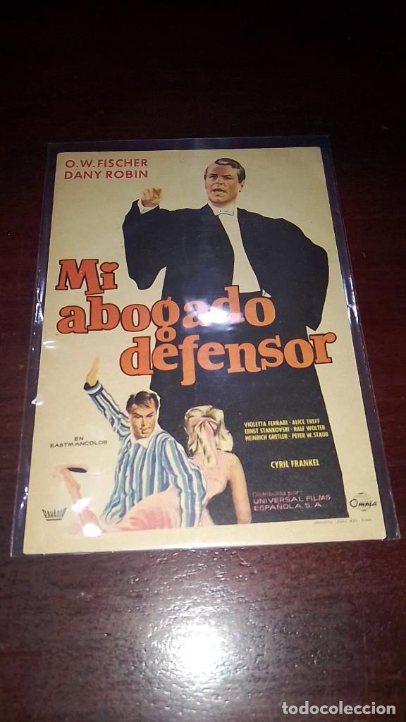 Cine: PROGRAMA O FOLLETO DE MANO DE CINE mi abogado defensor - Foto 1