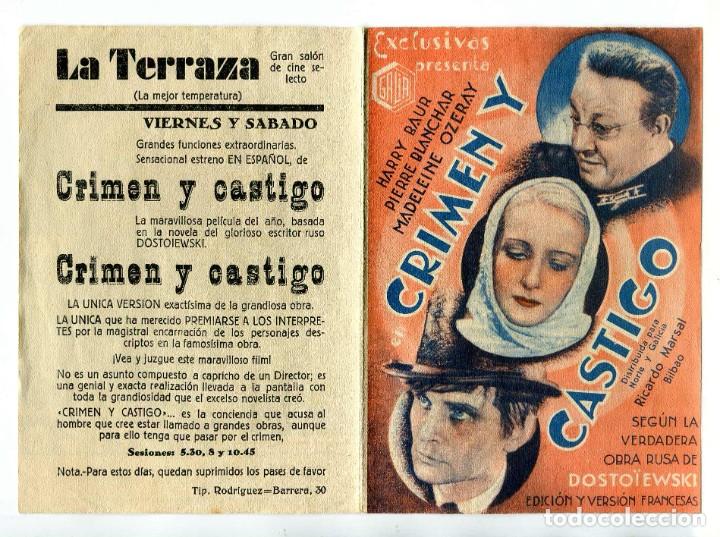 Cine: CRIMEN Y CASTIGO, con Harry Baur. - Foto 1