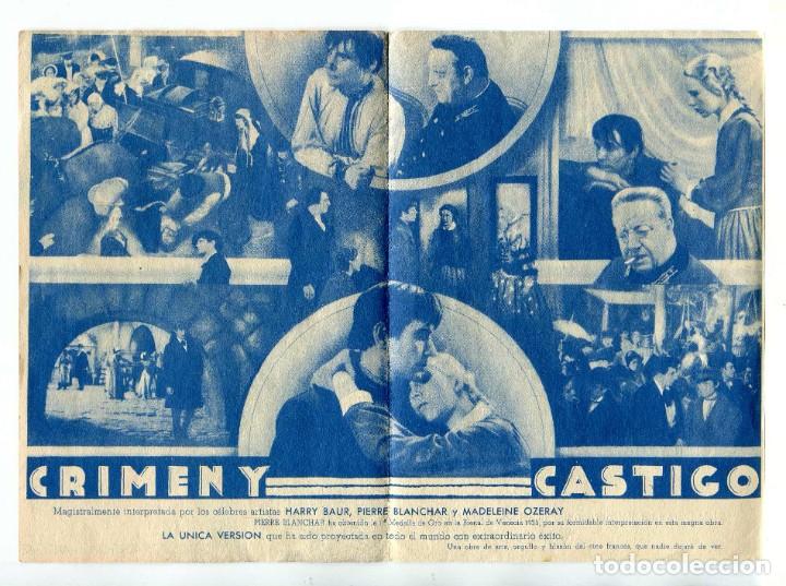 Cine: CRIMEN Y CASTIGO, con Harry Baur. - Foto 2