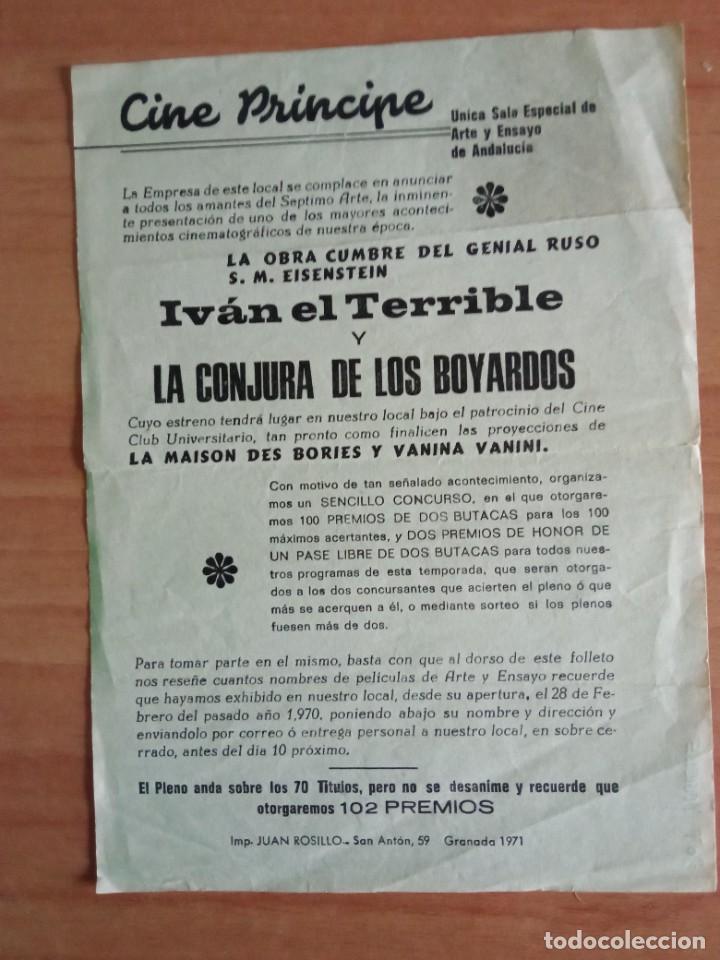  Flyers Publicitaires de films Anciens: TA PROGRAMA CINE LOCAL 2-- IVAN EL TERRIBLE Y LA CONJURA DE LOS BOYARDOS