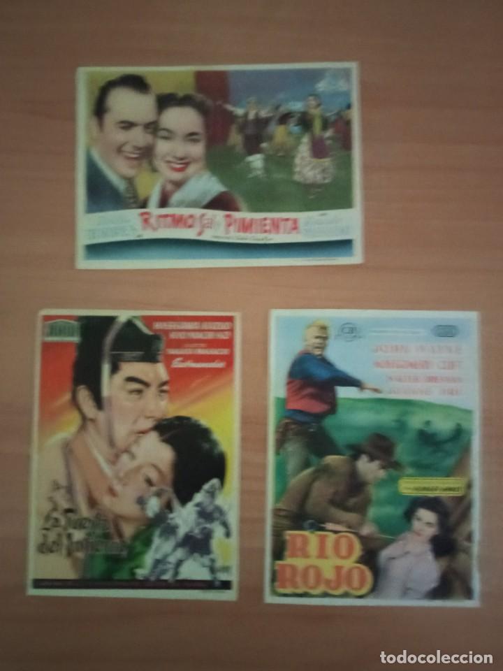  Flyers Publicitaires de films Anciens: 55 TA LOTE PROGRAMAS DE CINE--