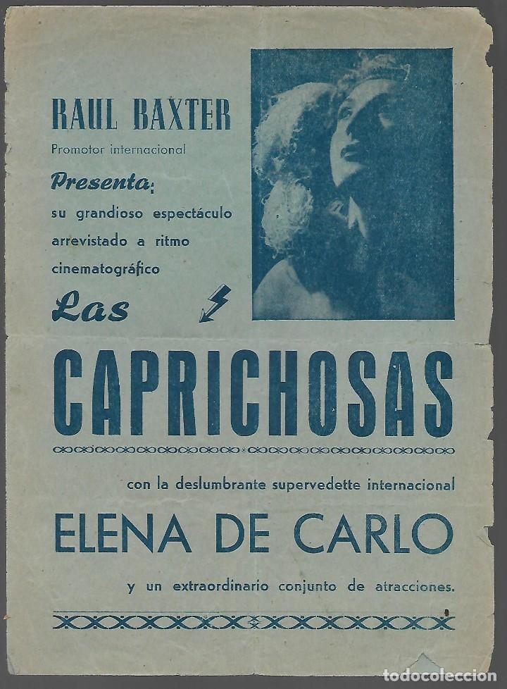 Cine: MADRID. DIPTICO.- ESPECTACULO -LAS CAPRICHOSAS- VER POTOS - Foto 1