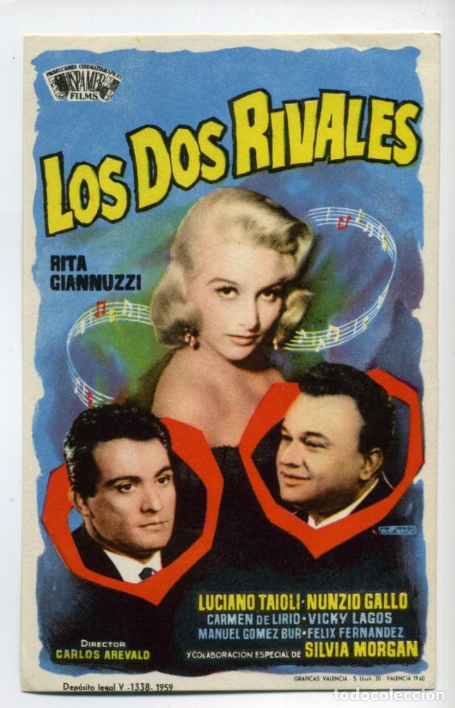  Flyers Publicitaires de films Anciens: LOS DOS RIVALES, con Carmen de Lirio.
