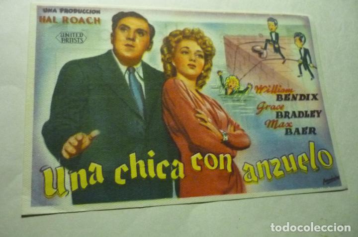 Cine: programa una chica con anzuelo.-william bendix publicidad - Foto 1