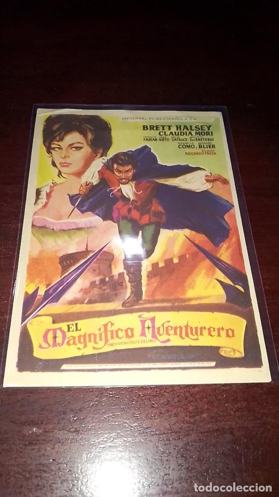 Cine: PROGRAMA O FOLLETO DE MANO DE CINE el magn&iacute;fico aventurero