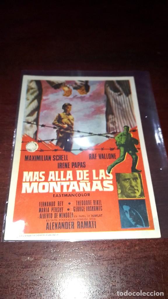 Cine: PROGRAMA O FOLLETO DE MANO DE CINE m&aacute;s all&aacute; de las monta&ntilde;as