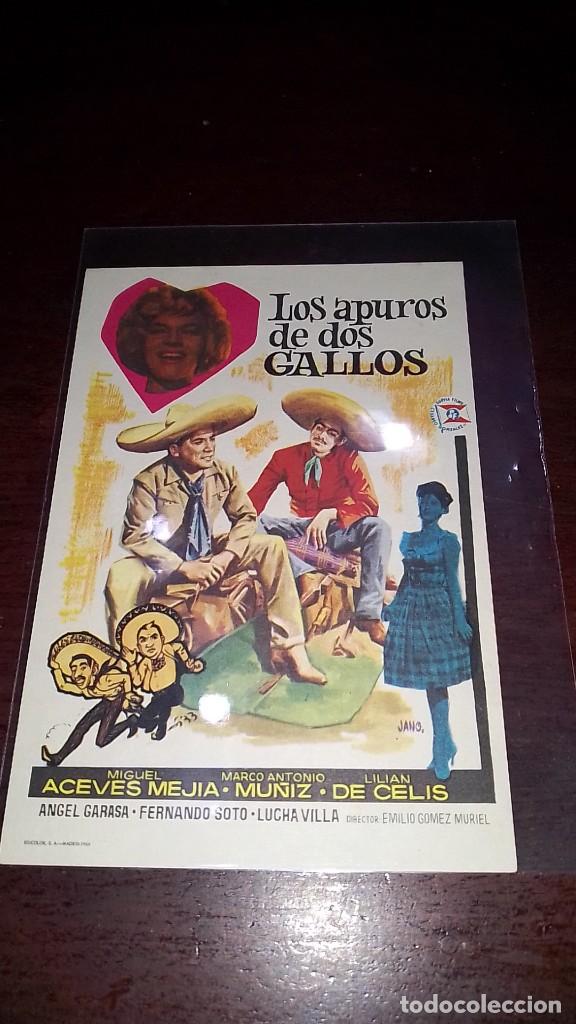 Cine: PROGRAMA O FOLLETO DE MANO DE CINE los apuros de dos gallos - Foto 1