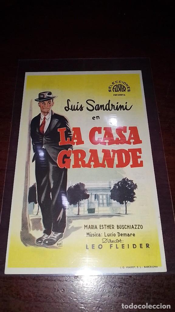Cine: PROGRAMA O FOLLETO DE MANO DE CINE la casa grande - Foto 1