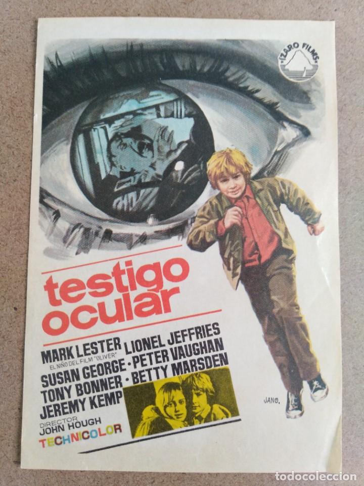  Flyers Publicitaires de films Anciens: Antigua l&aacute;mina cine, pel&iacute;cula testigo ocular (904)