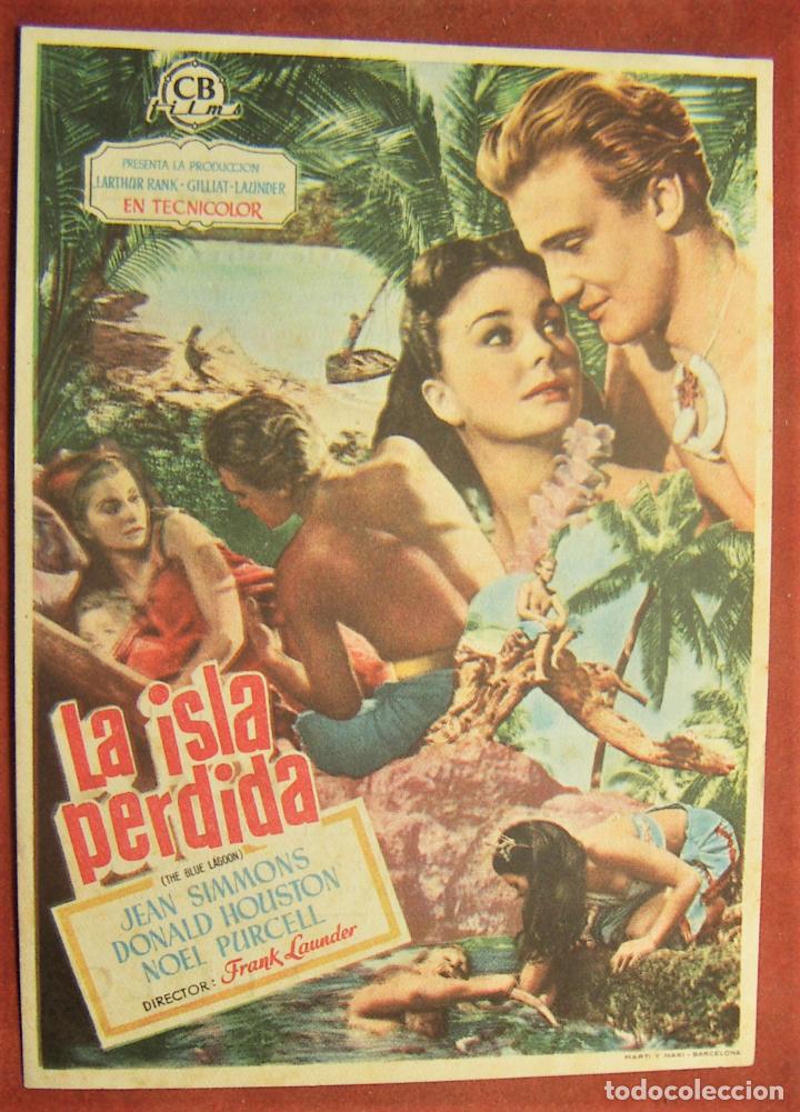 Cine: PROGRAMA DE CINE LA ISLA PERDIDA CON PUBLICIDAD TEATRO APOLO 1950 - Foto 1