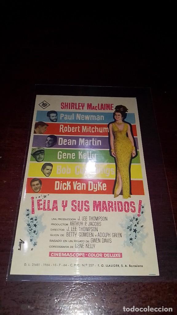Cine: PROGRAMA O FOLLETO DE MANO DE CINE ella y sus maridos - Foto 1