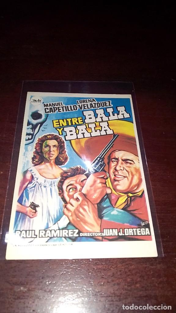 Cine: PROGRAMA O FOLLETO DE MANO DE CINE entre bala y bala - Foto 1