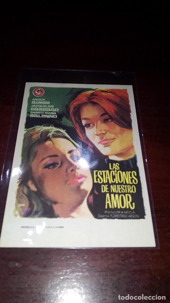 Cine: PROGRAMA O FOLLETO DE MANO DE CINE las estaciones de nuestro amor