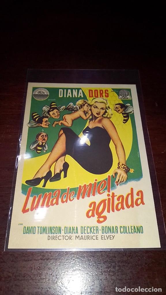 Cine: PROGRAMA O FOLLETO DE MANO DE CINE luna de miel agitada - Foto 1