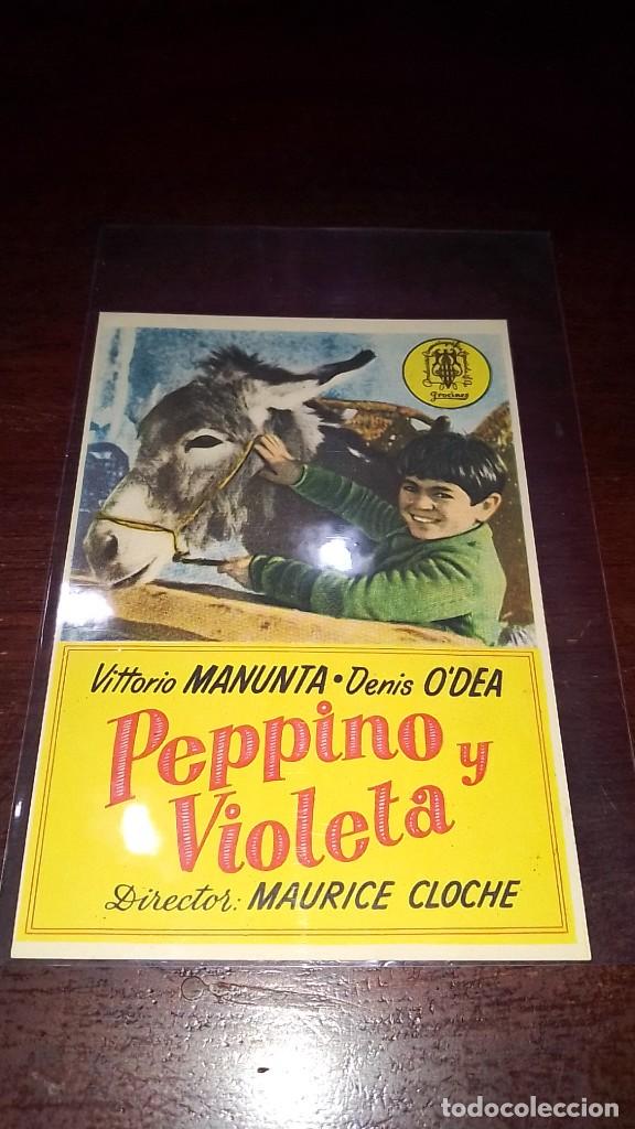 Cine: PROGRAMA O FOLLETO DE MANO DE CINE peppino y violeta - Foto 1