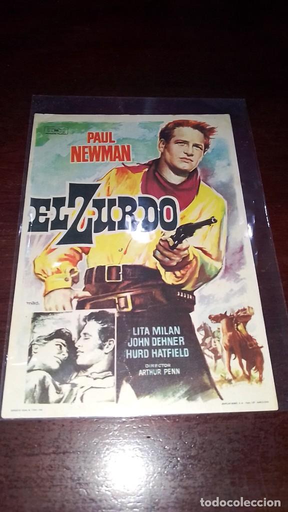 Cine: PROGRAMA O FOLLETO DE MANO DE CINE el zurdo - Foto 1