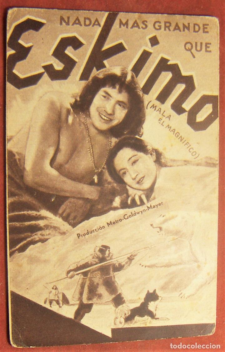  Flyers Publicitaires de films Anciens: PROGRAMA DE MANO - ESKIMO, MALA EL MAGN&Iacute;FICO, VAN DYKE, TARJETA