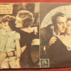 Cine: PROGRAMA DOBLE LA TELA DE ARAÑA, MGM, WILLIAM POWELL TEATRO PRINCIPAL 1936. Lote 330616963