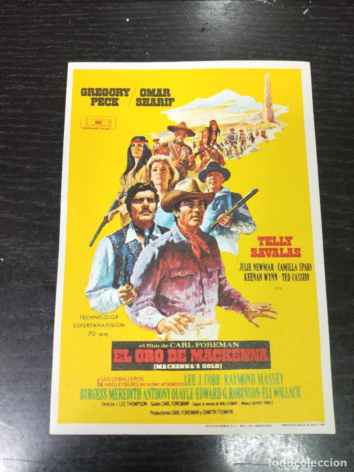 Cine: EL ORO DE MACKENNA. PROGRAMA DE CINE. - Foto 1