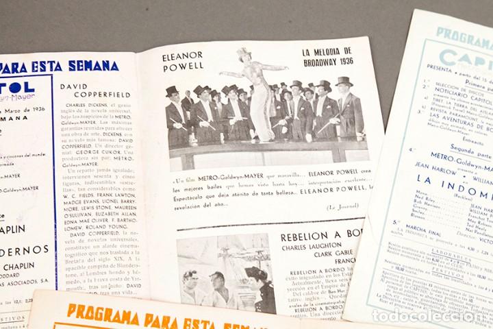 Cine: CAPITOL - A&Ntilde;OS 1935 y 1936 - 6 PROGRAMAS - Foto 10